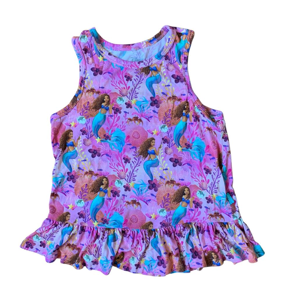Posh Peanut x Disney Ariel Ruffled Tank 7/8 Years - Picture 2 of 8